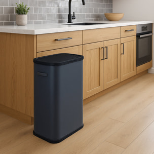 Poubelle push pression inox PORTLAND 60L