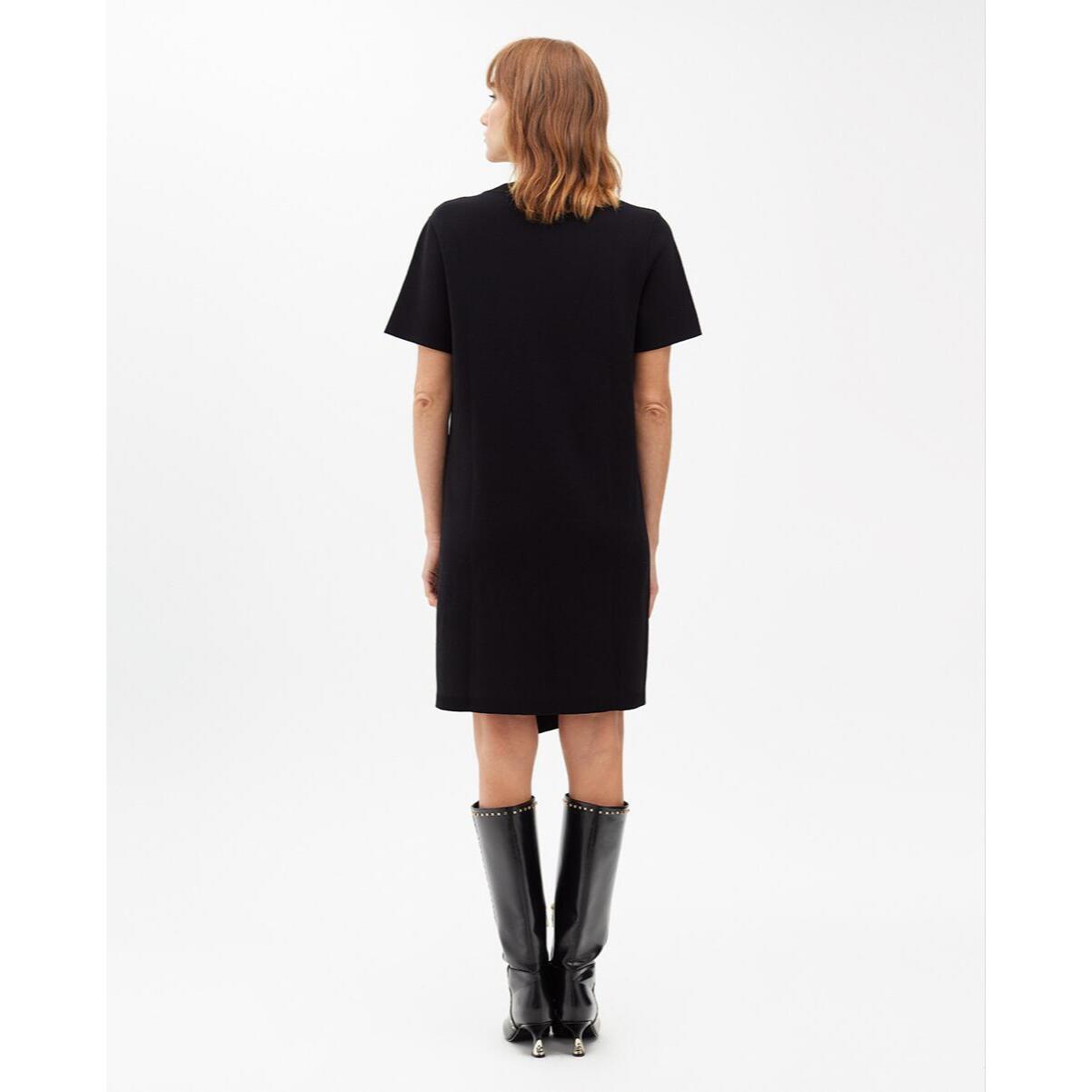 Abito Corto in Maglia con Borchie