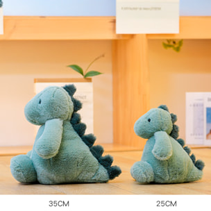 Peluche extrasuave y mullido Serie Dumpling. Diseño dinosaurio. 23 cm.