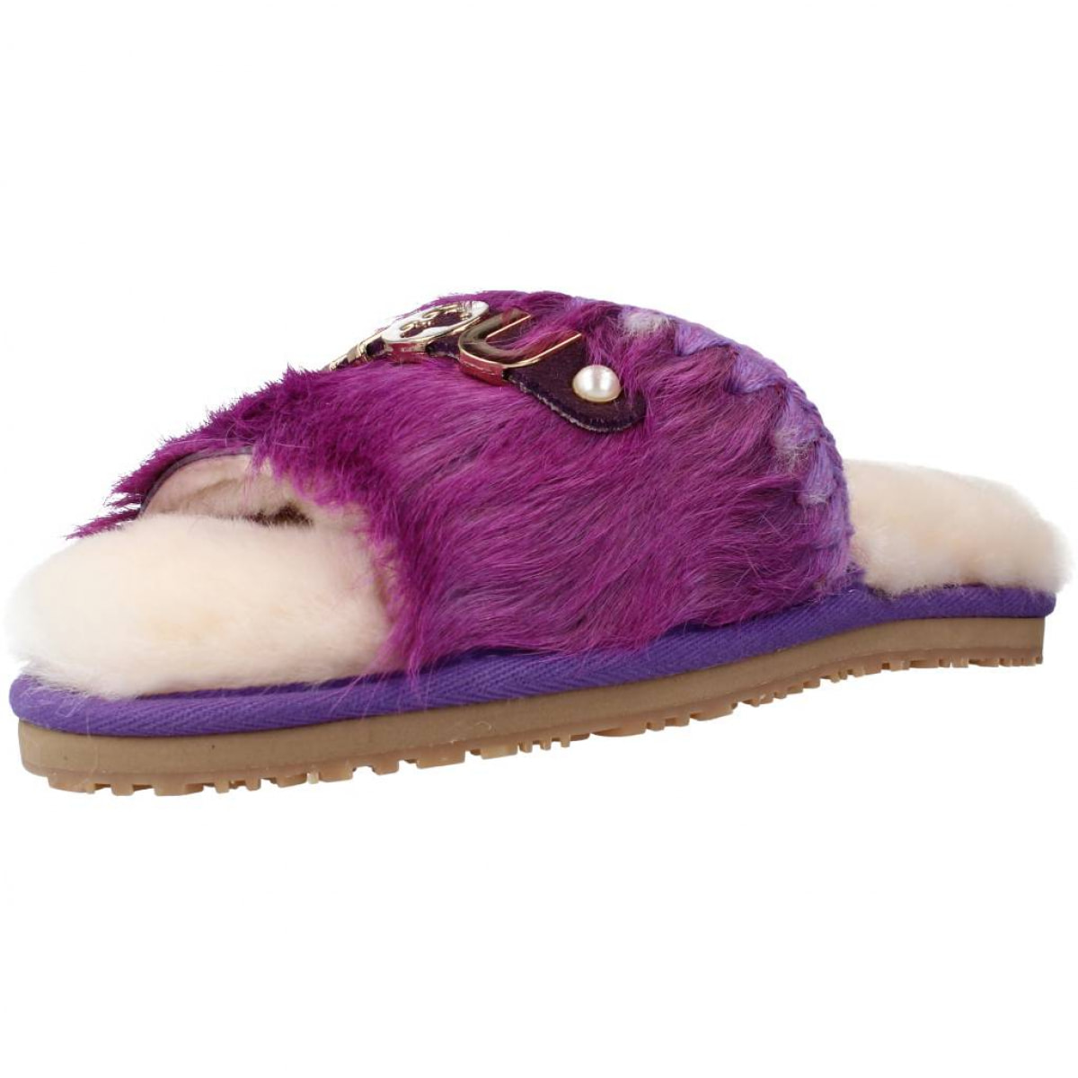 ZAPATILLAS DE CASA - PANTUFLAS MOU SLIDE SLIPPER LONG HAIR P