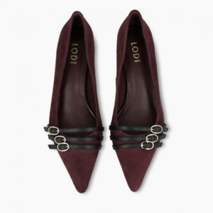 ZAPATOS DE SALÓN BURDEOS A-ROMA