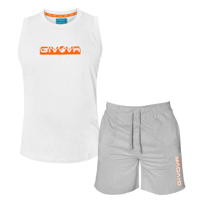 Completo Homewear Uomo Smanicato GIVOVA Cotone