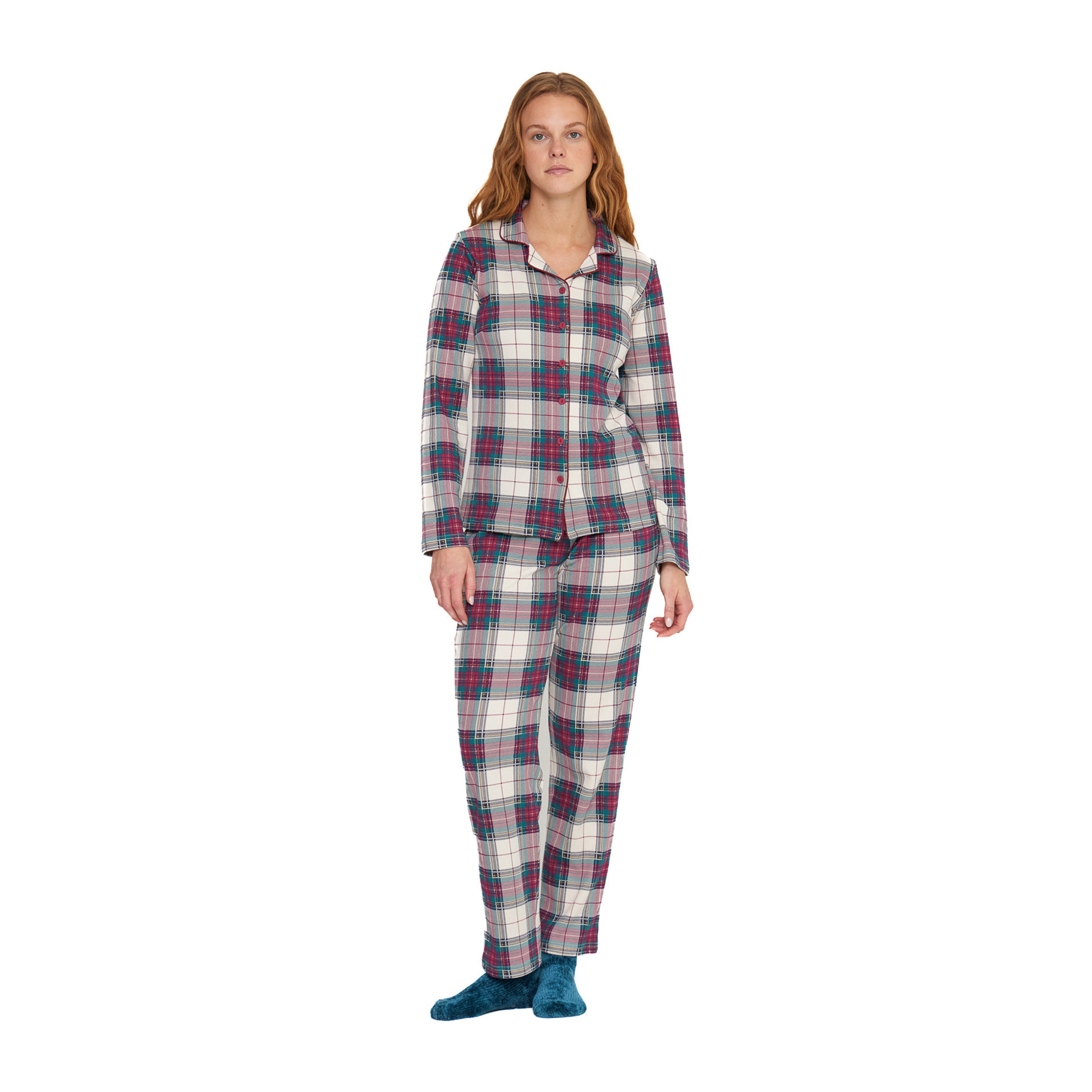Pigiama donna trish in caldo cotone a taglio uomo Noidinotte