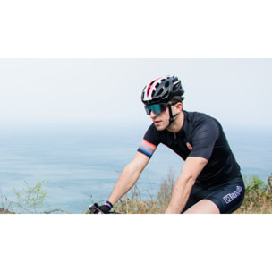 MAILLOT DE CICLISMO MANGA CORTA PARA HOMBRE BLUEBALL EN NEGRO CON LOGO ROJO