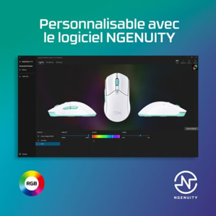 Souris Gamer Sans Fil HYPERX Pulsefire Haste 2 Core blanche