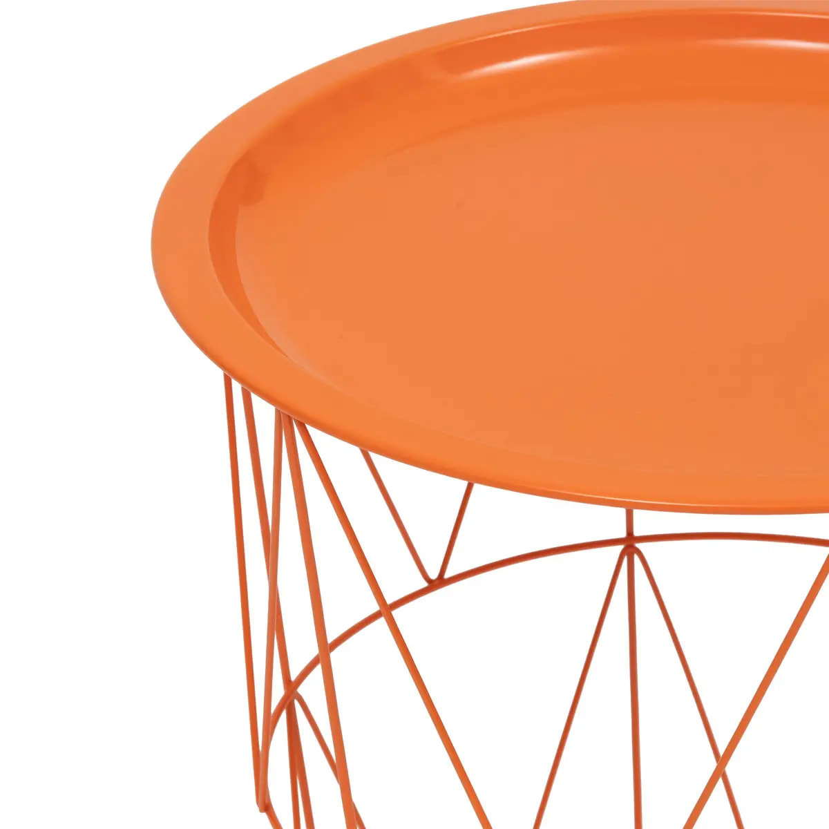 Table d’appoint "Kumi" orange 40x37x37cm