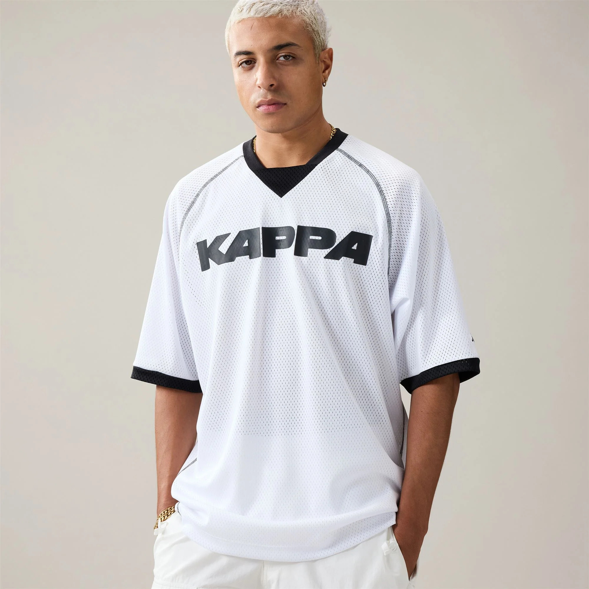 Kappa - Camisetas y tops Hombre Blanco - Authentic Sanso