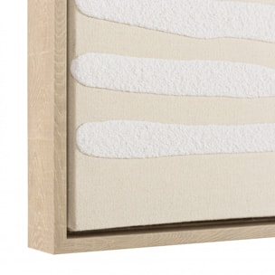 HOMER - Décoration murale C - 83x123cm lignes abstraites, cadre naturel