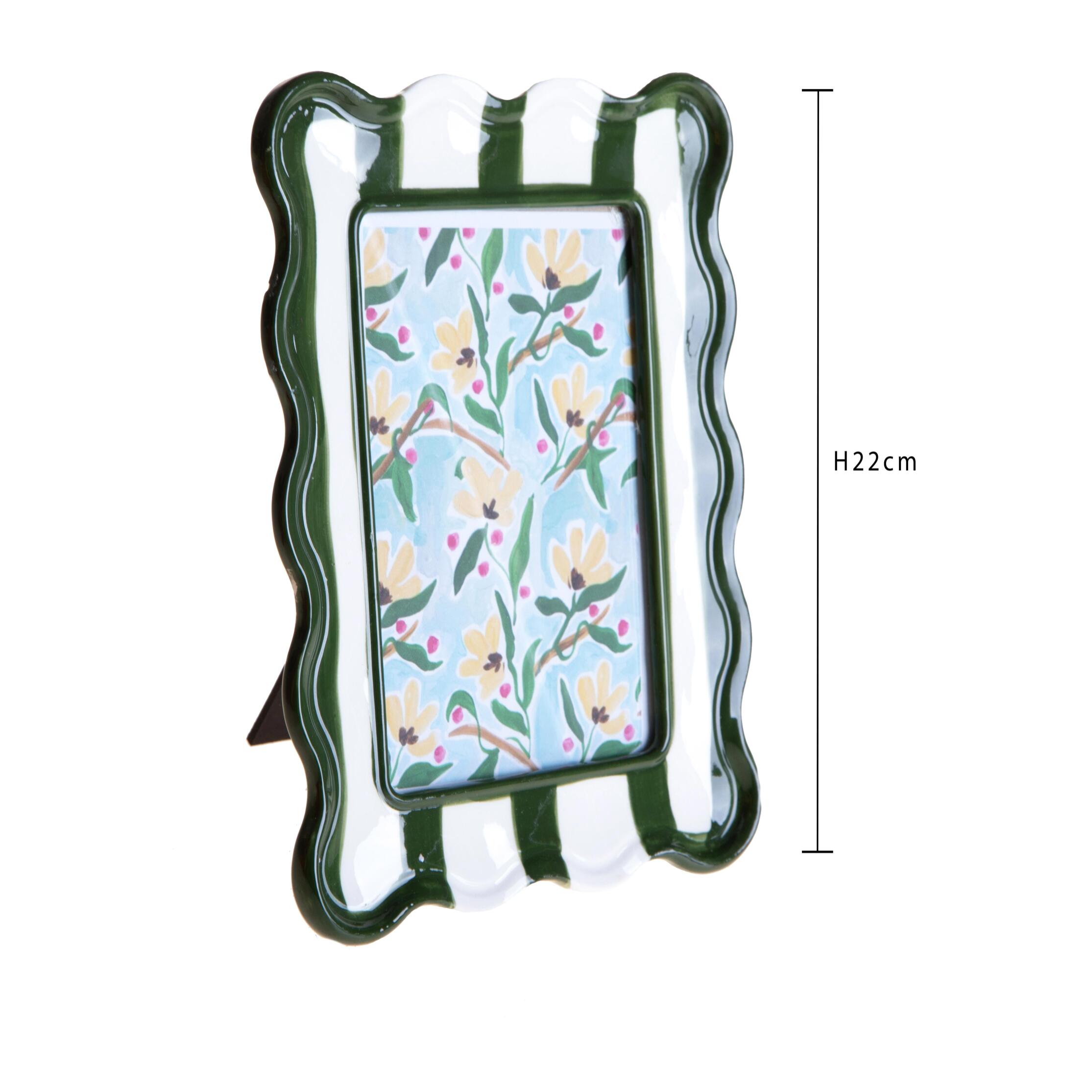 Porta foto con righe - 10xH16x2cm - Pezzi 3 - Bianchi Dino SpA