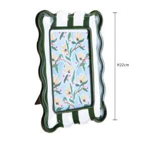 Porta foto con righe - 10xH16x2cm - Pezzi 3 - Bianchi Dino SpA