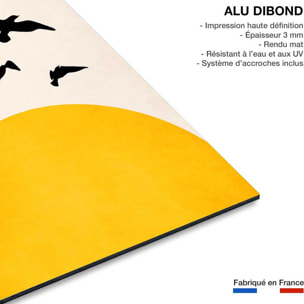 Tableau dessin ailes au soleil Tableau alu Dibond