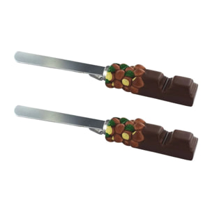 Ensemble de 2 Spatules pour pâte à tartiner 19 cm Fackelmann