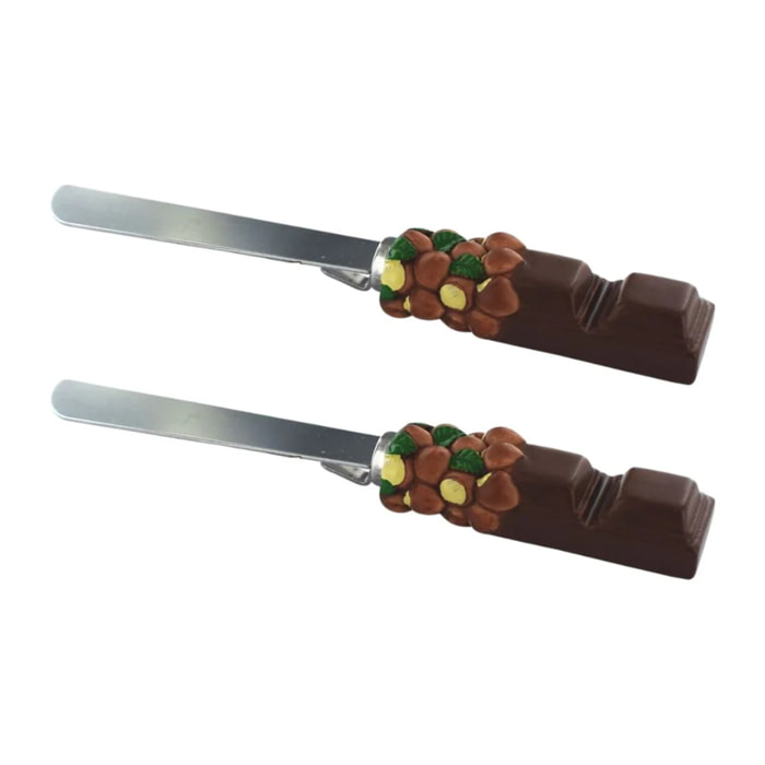 Ensemble de 2 Spatules pour pâte à tartiner 19 cm Fackelmann