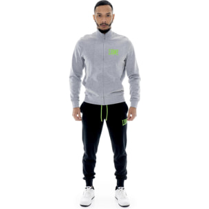 Chándal de hombre Leone HJ de algodón no perchado con cuello y cremallera