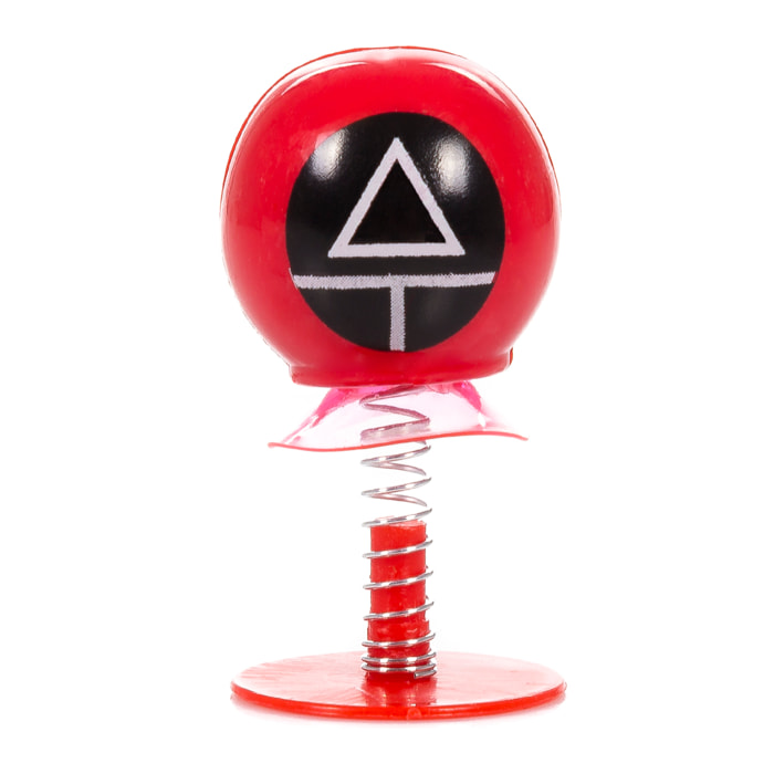 Squid Bouncing Toy, giocattolo rimbalzante a tema. Design vigile del triangolo.