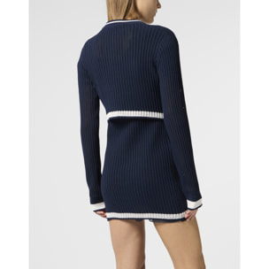 PHILIPP PLEIN Knitted Cardigan Hexagon Hexagon