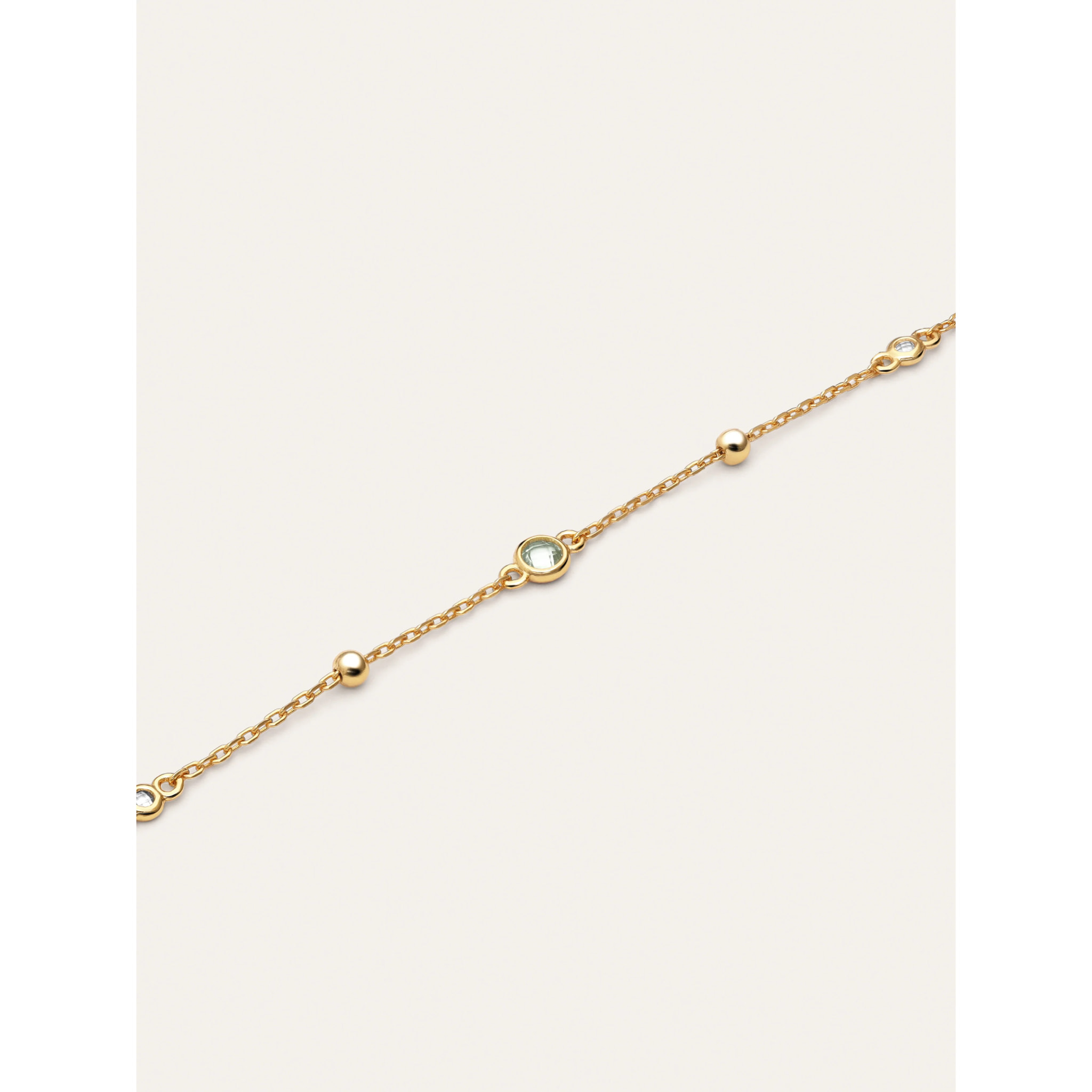 Bracciale Birthstone Argento Placcato Oro