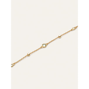 Bracciale Birthstone Argento Placcato Oro