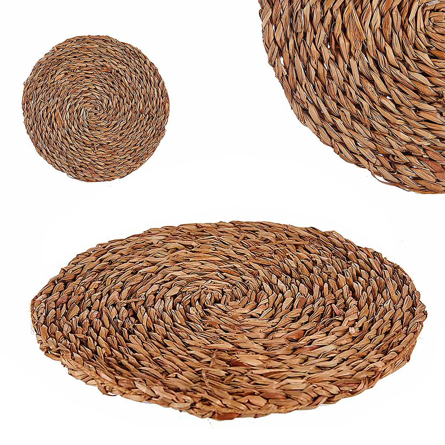 Sottopiatto rotondo vegetale di 25 cm.