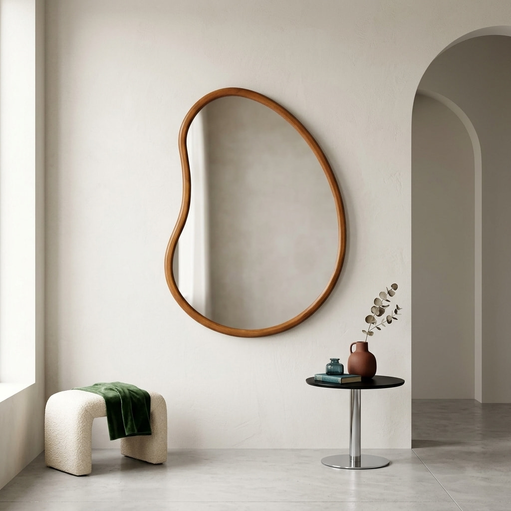 Miroir organique bois de sapin 95cm JACOB