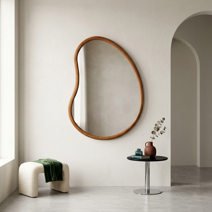 Miroir organique bois de sapin 95cm JACOB