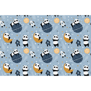 Sticker meuble enfant pandas et les planètes 40 x 60 cm
