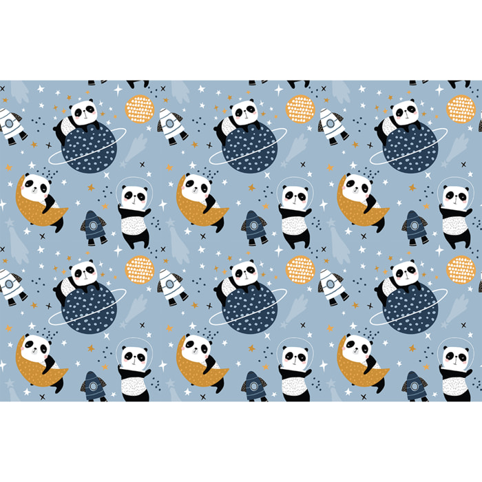 Sticker meuble enfant pandas et les planètes 40 x 60 cm