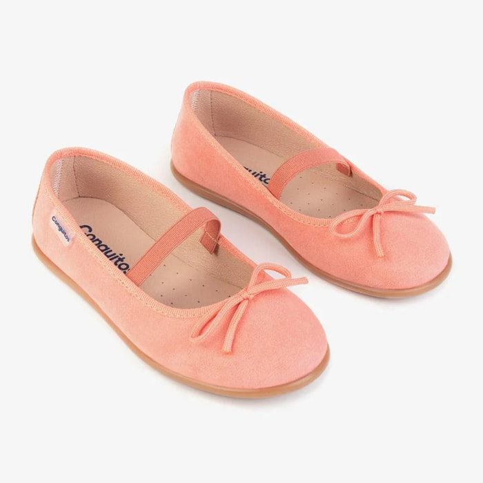 Girl's Coral Basic Ballerinas