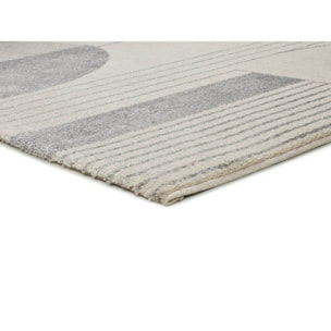 PORTO Alfombra geométrica en tonos beige y gris, varias medidas disponibles