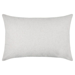 Coussin rectangulaire cerf esprit chalet brodé - Naturel