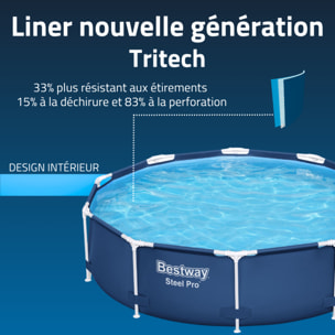Bestway Piscine hors sol - Ronde - Steel Pro - 305 x 76 cm