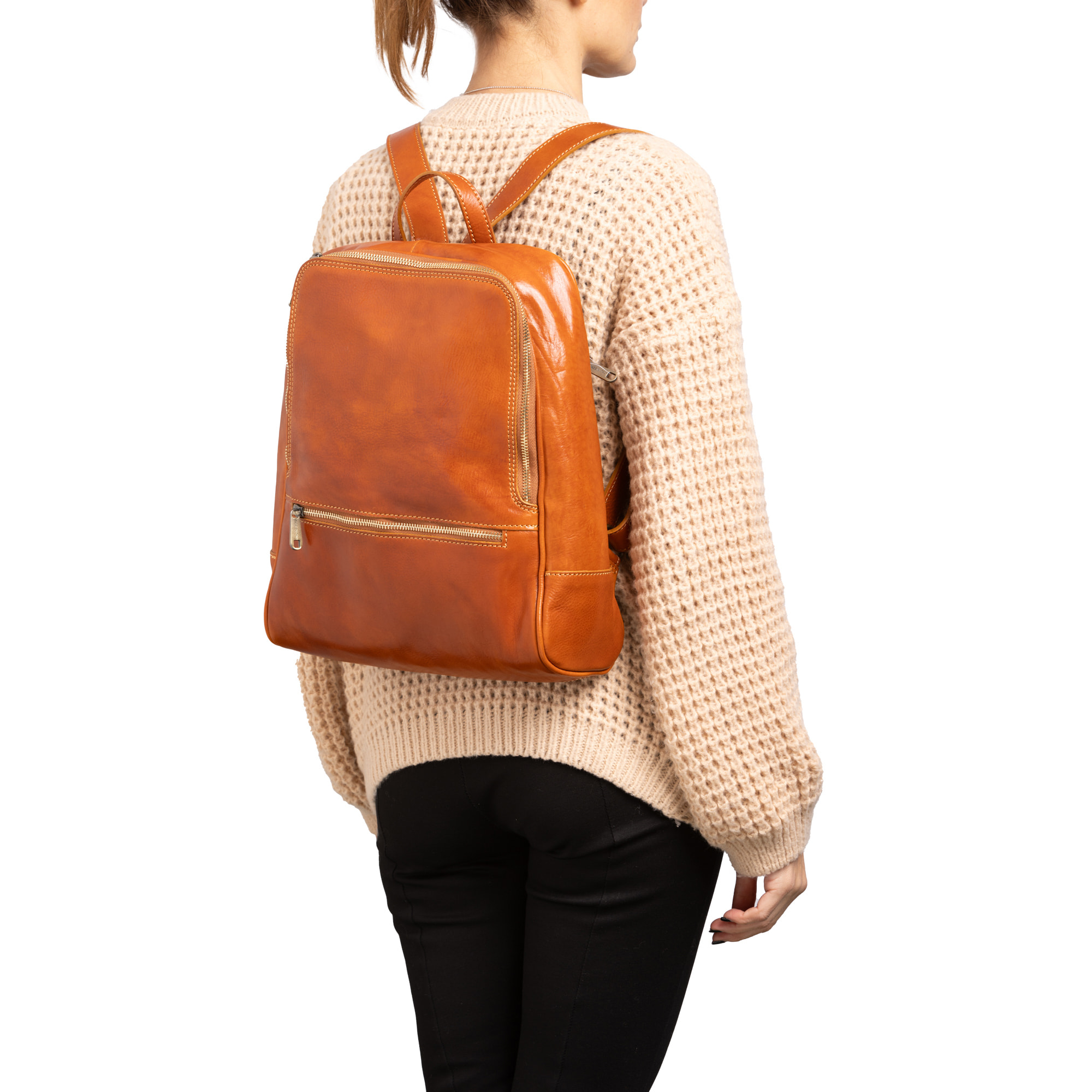 Borsa a spalla  da donna In Vera pelle Made in Italy 30x36x12 cm