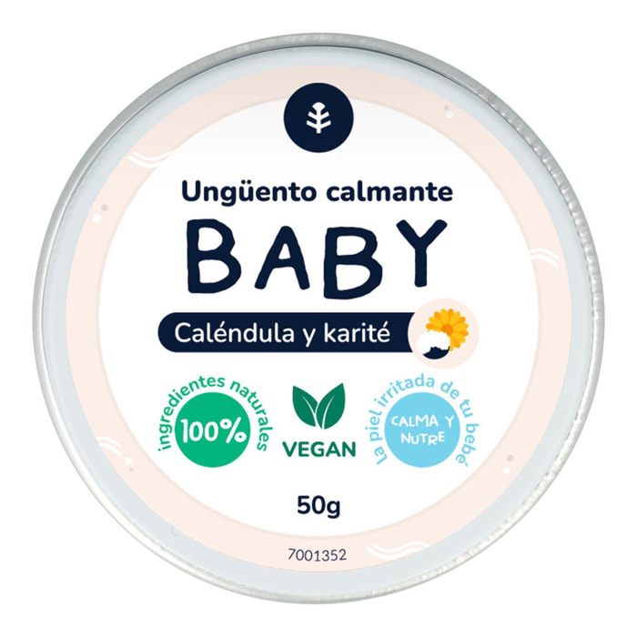 PLANETA HUERTO | Bálsamo Infantil de Caléndula 50 g - Hidratante y Calmante para Piel Sensible, Ideal para Bebés, 100% Natural