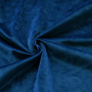Rideau en velours feutré uni - Bleu Marine