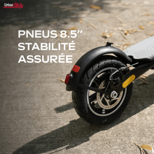 85 EVO – Poids 15Kg – Pneu 8,5" Gonflable – Trottinette Électrique UrbanGlide – Autonomie Jusqu'a 15 km – Batterie 25.2V