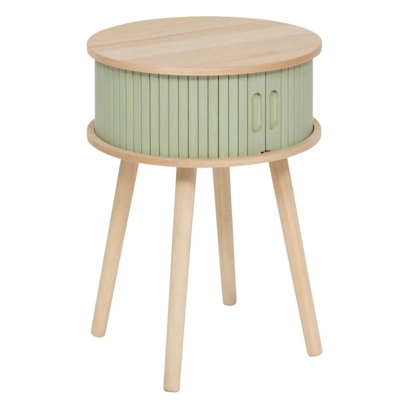 Chevet 2 portes "Nysos" vert olive 54x40x40cm