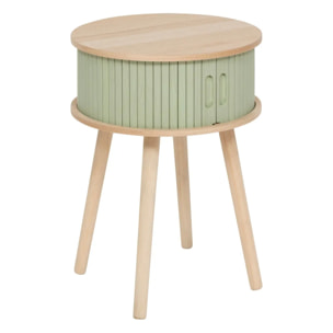 Chevet 2 portes "Nysos" vert olive 54x40x40cm