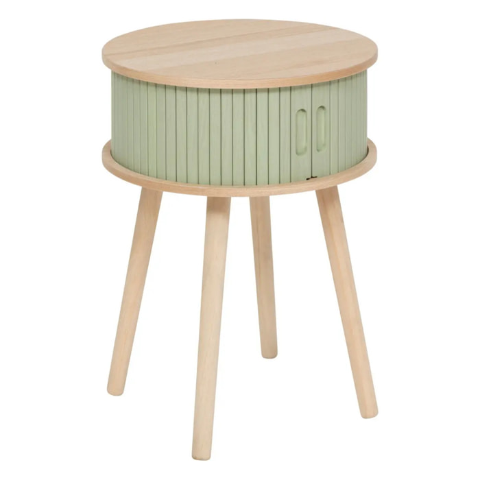 Chevet 2 portes "Nysos" vert olive 54x40x40cm