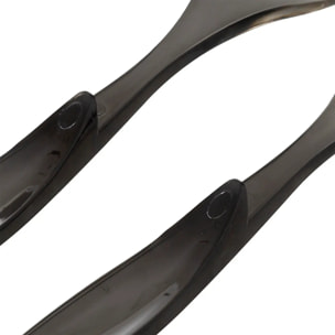 Couverts à salade "Square" gris charbon