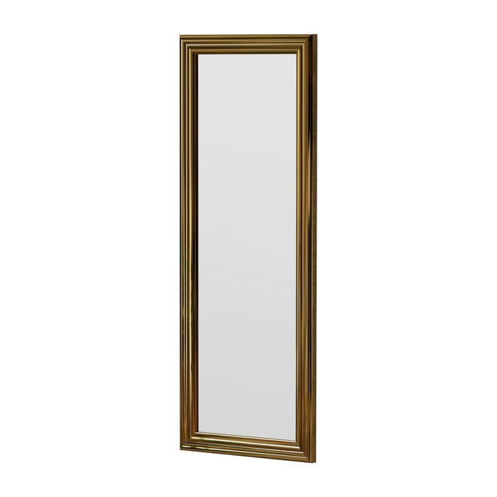 Specchio Dpresicc, Specchiera, Articolo d'arredo a muro, Decorazione con specchio, 40x3h105 cm, Oro