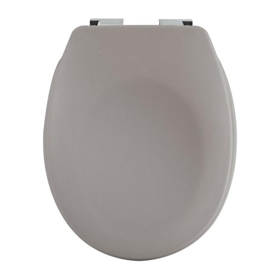 Abattant wc Thermo dur avec frein de chute NEELA Taupe mat - Charnières ABS Chromé Spirella