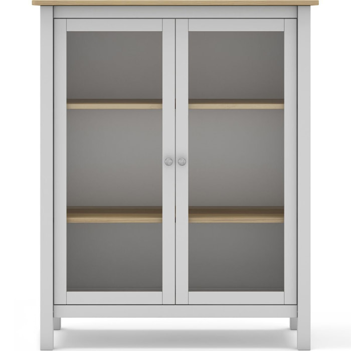 Vaisselier 2 portes en bois massif - MACHA