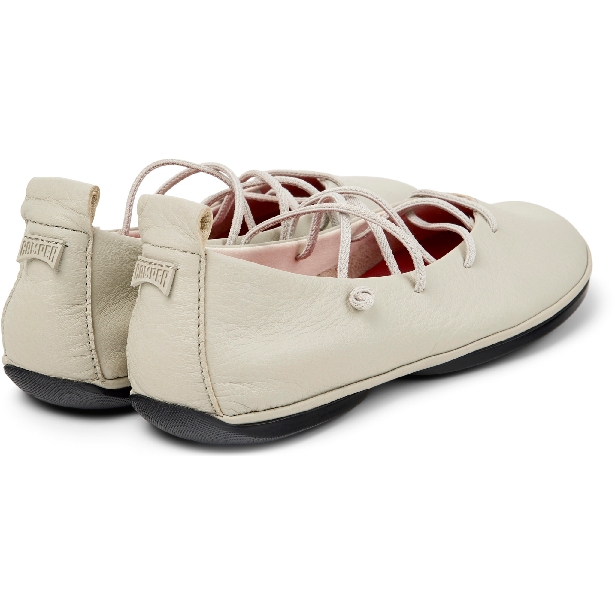 Ballerine - CAMPER Right Nina - Beige - Pelle liscia