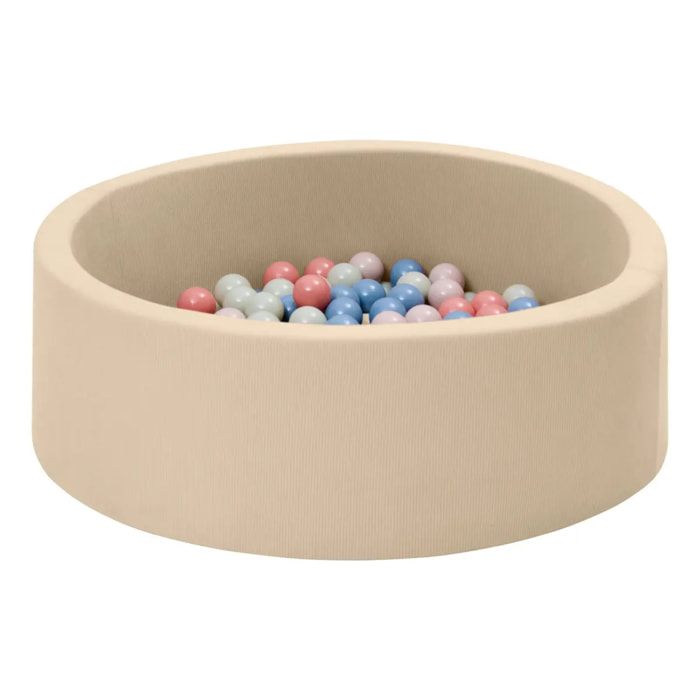 Piscine à balles Moovy Beige D 90 cm 100 Balles Multicolores