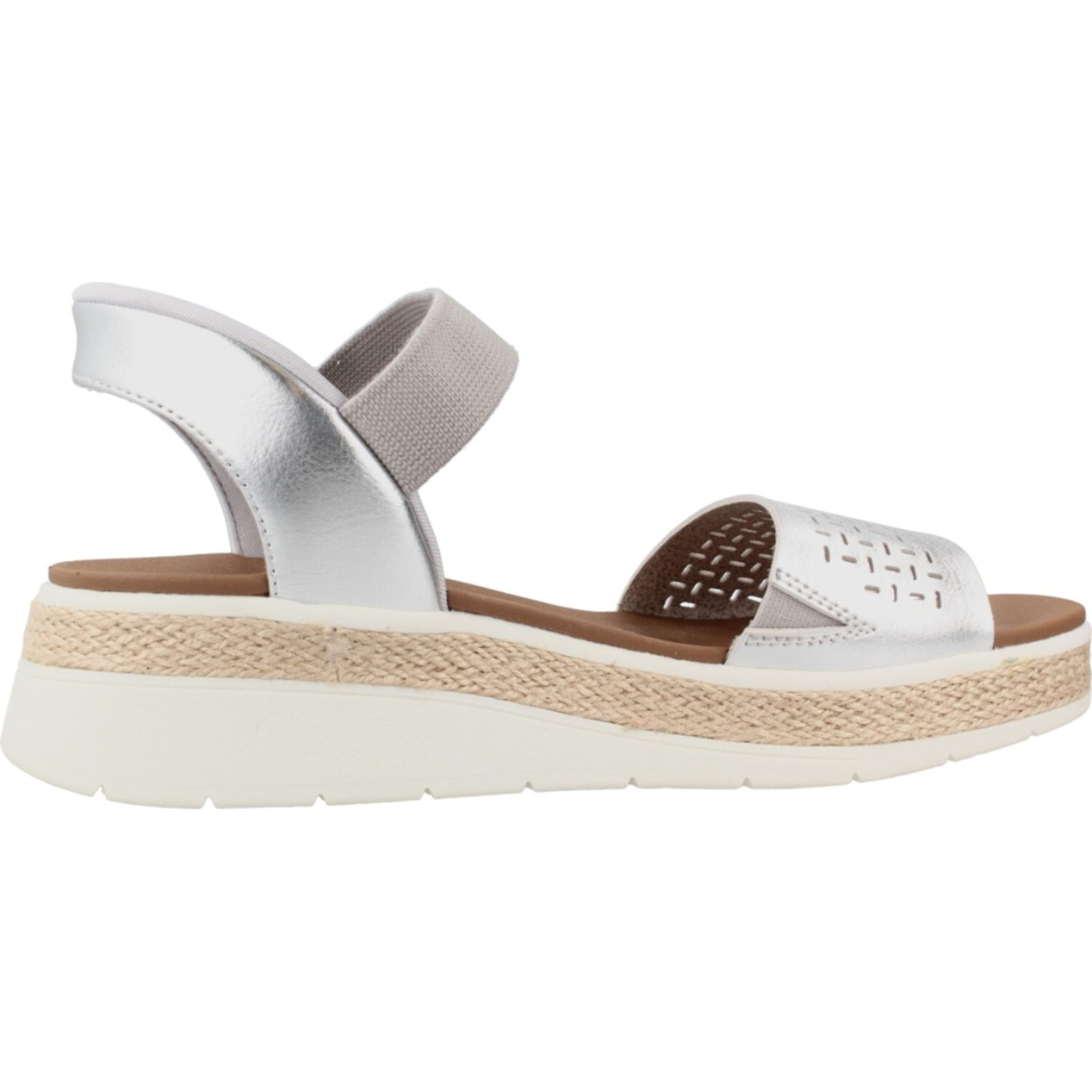 Sandalias Mujer Bobs Sun Ray Step Aside Plata