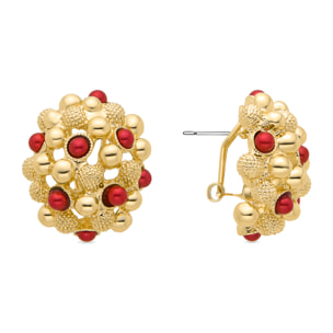 Pendientes Lux by Lux acabadoss en oro amarillo 18k