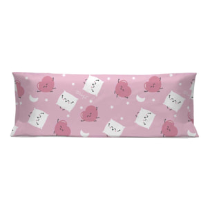 Funda de almohada 45x110 cm (cama de 90 cm) CORAZONES