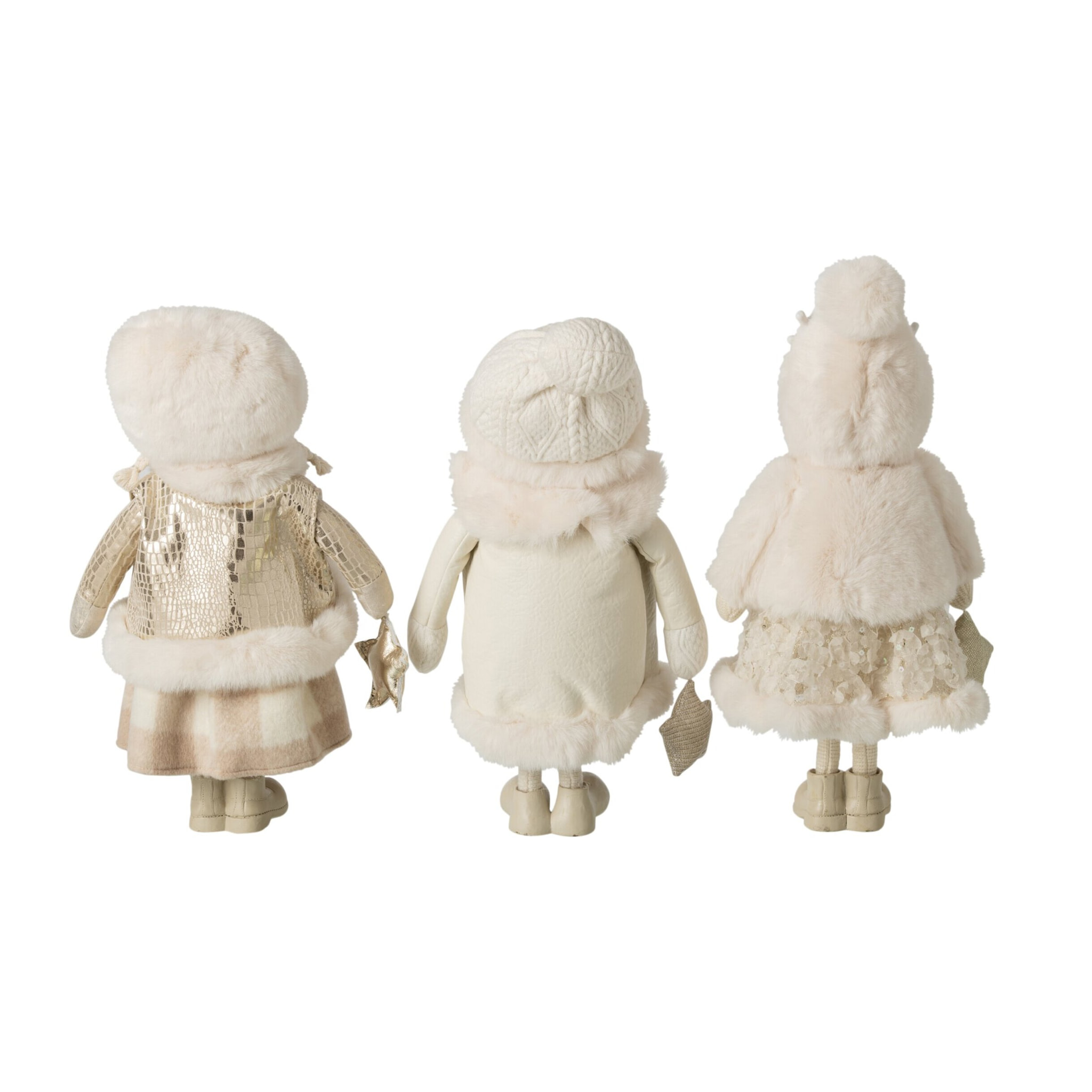 J-Line Fille étoile - polyester - beige/blanc - assortiment de 3