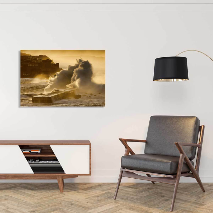 Tableau tempete en mer enbata sur socoa  Toile imprimée