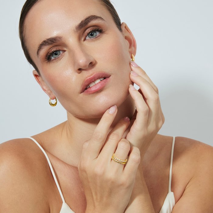 Anillo Anami acabado oro amarillo 18k